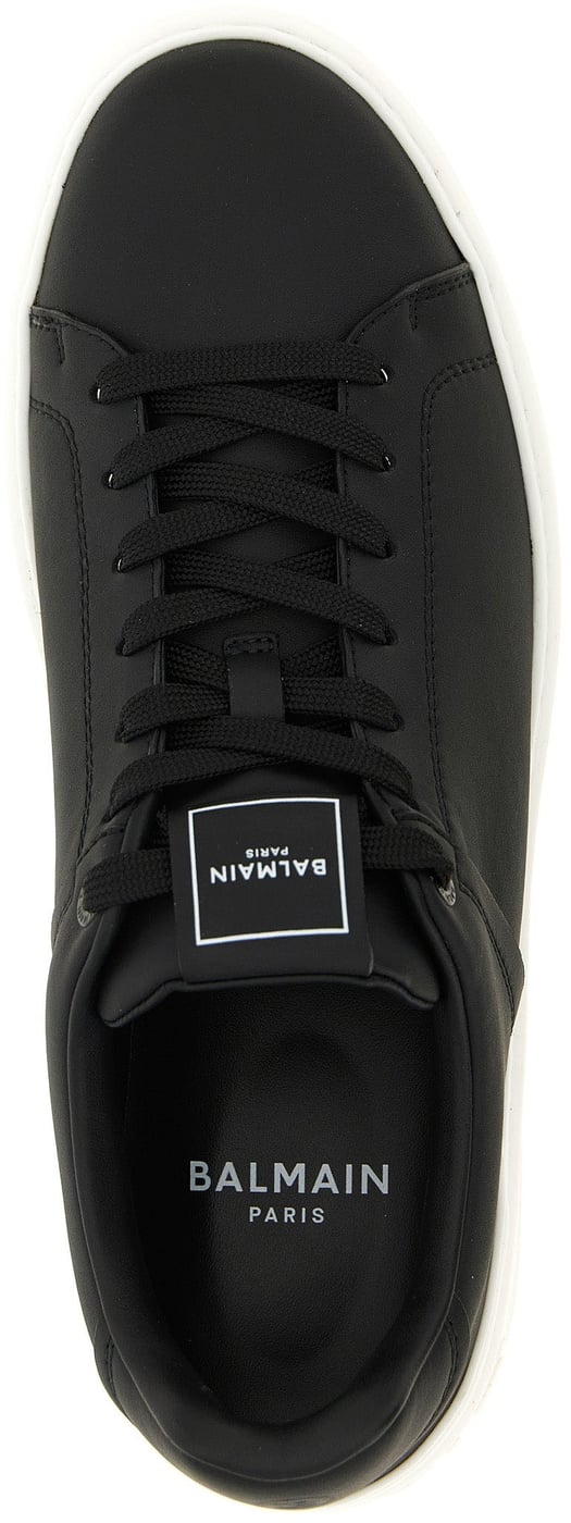 Balmain Bicolor Calfskin Low Top Sneakers