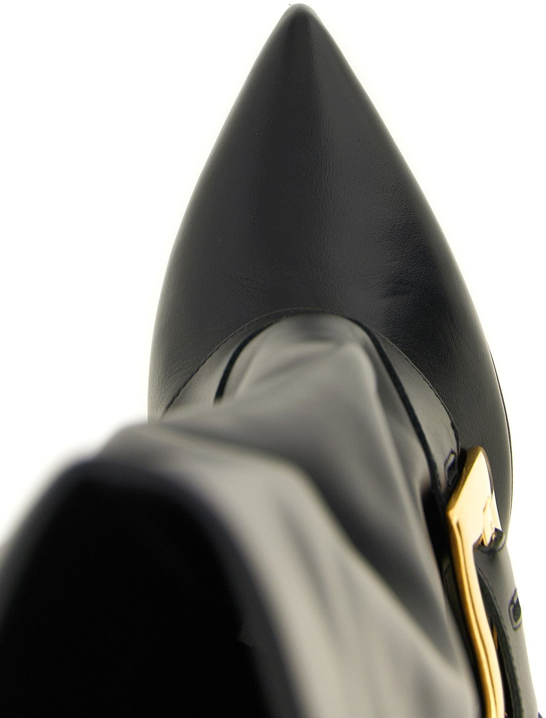 Balmain Black Calfskin Over The Knee