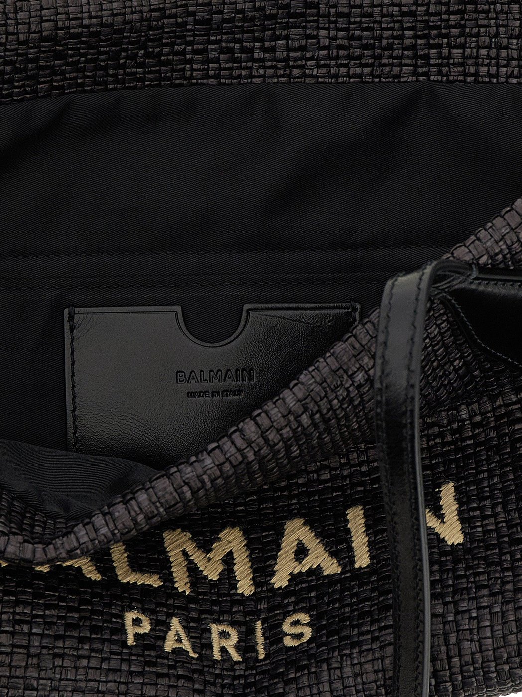 Balmain Black Polyamide Tote Bag