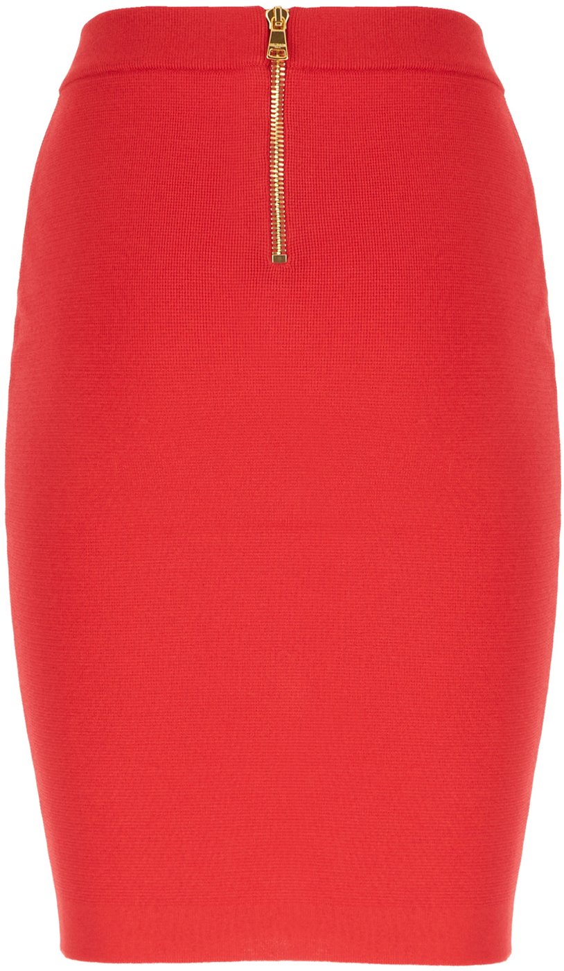 Balmain Coral viscose blend skirt