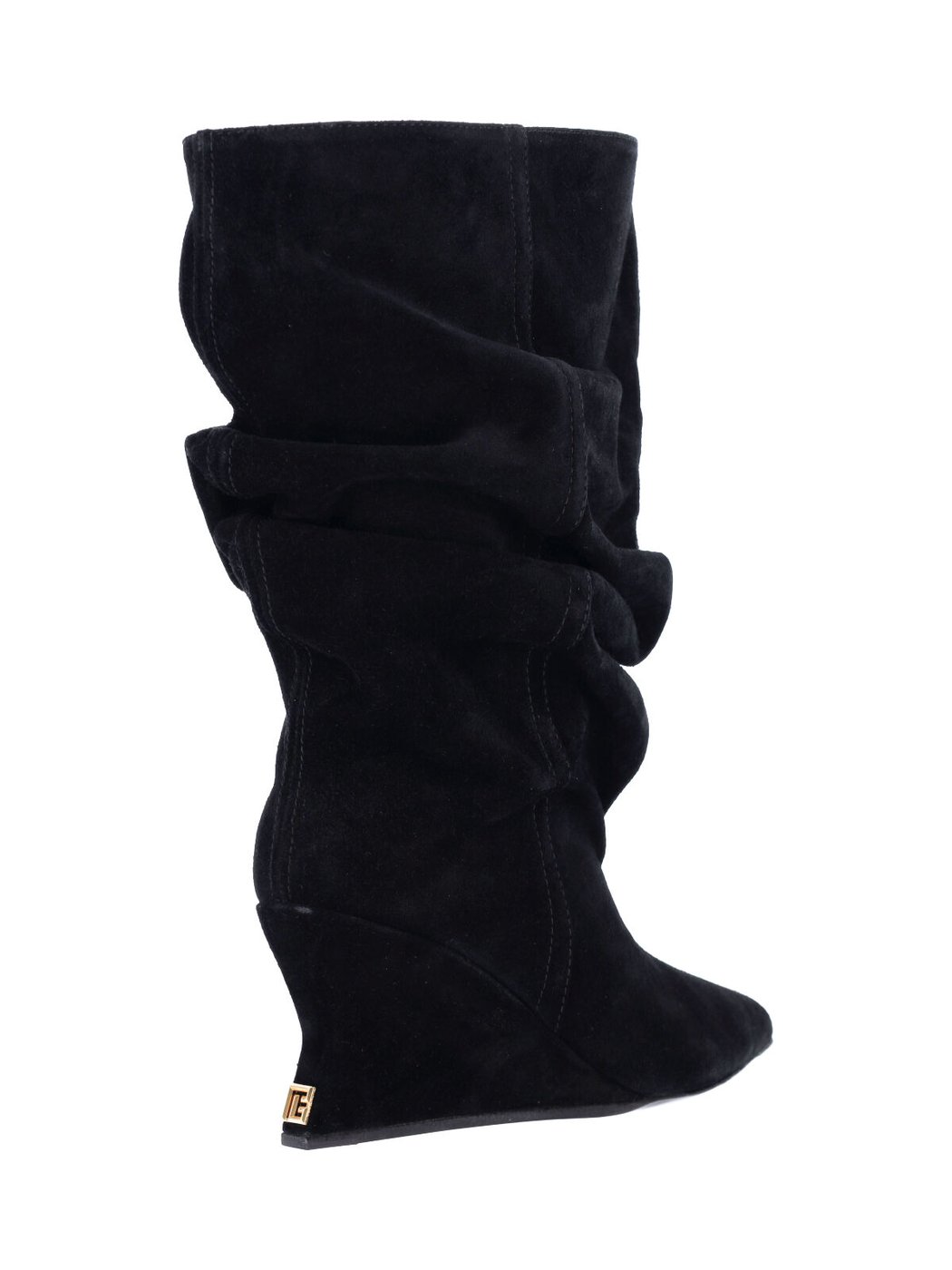 Mid-Calf Slouchy Boots with Pointed Toe