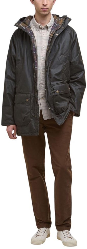Barbour Green Cotton Parka