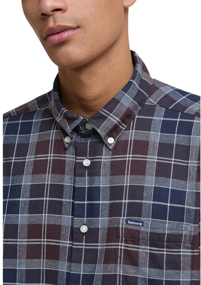 Tailored Flanellina Check Shirt with Classic Collar