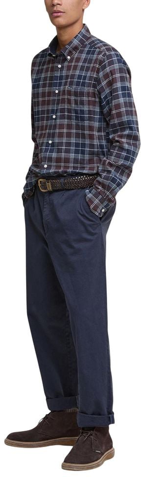 Tailored Flanellina Check Shirt with Classic Collar