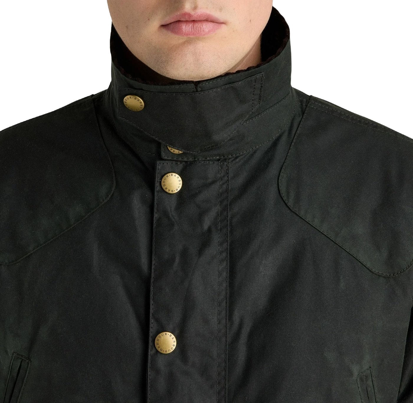 Veste courte Reelin liquette Sage wax Barbour Homme MWX 1106 SG51