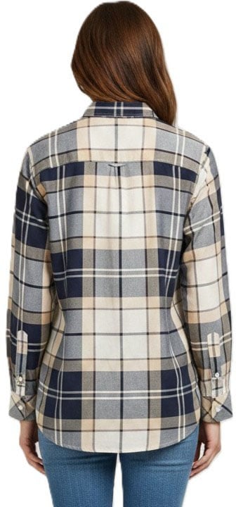 Chemise tartan écru bleu Bredon Barbour Femme LSH 1353 TN26