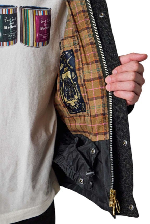 Blouson Paul Smith Transport chiné gris Barbour Homme Femme MWX 0318 CH71 M1R-M0318-WCH71-76