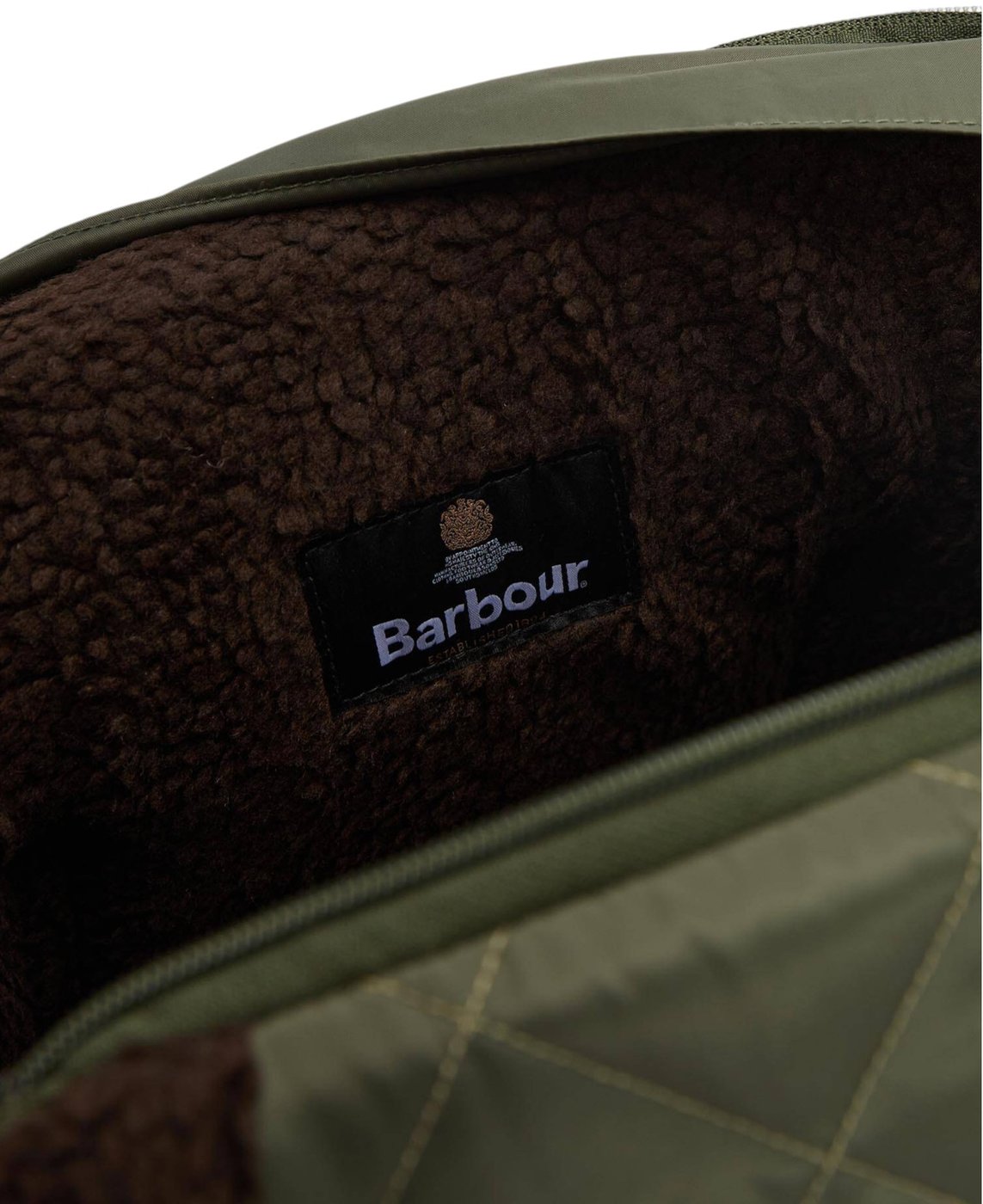 Sac matelassé Dog vert moumoute brun Barbour Dog DAC 0140 OL74 pour chiens