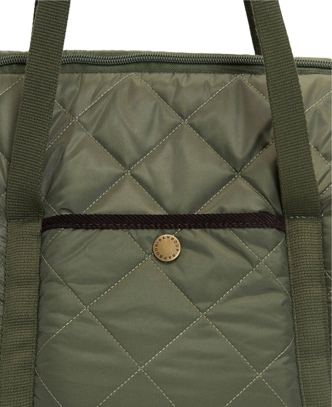 Sac matelassé Dog vert moumoute brun Barbour Dog DAC 0140 OL74 pour chiens