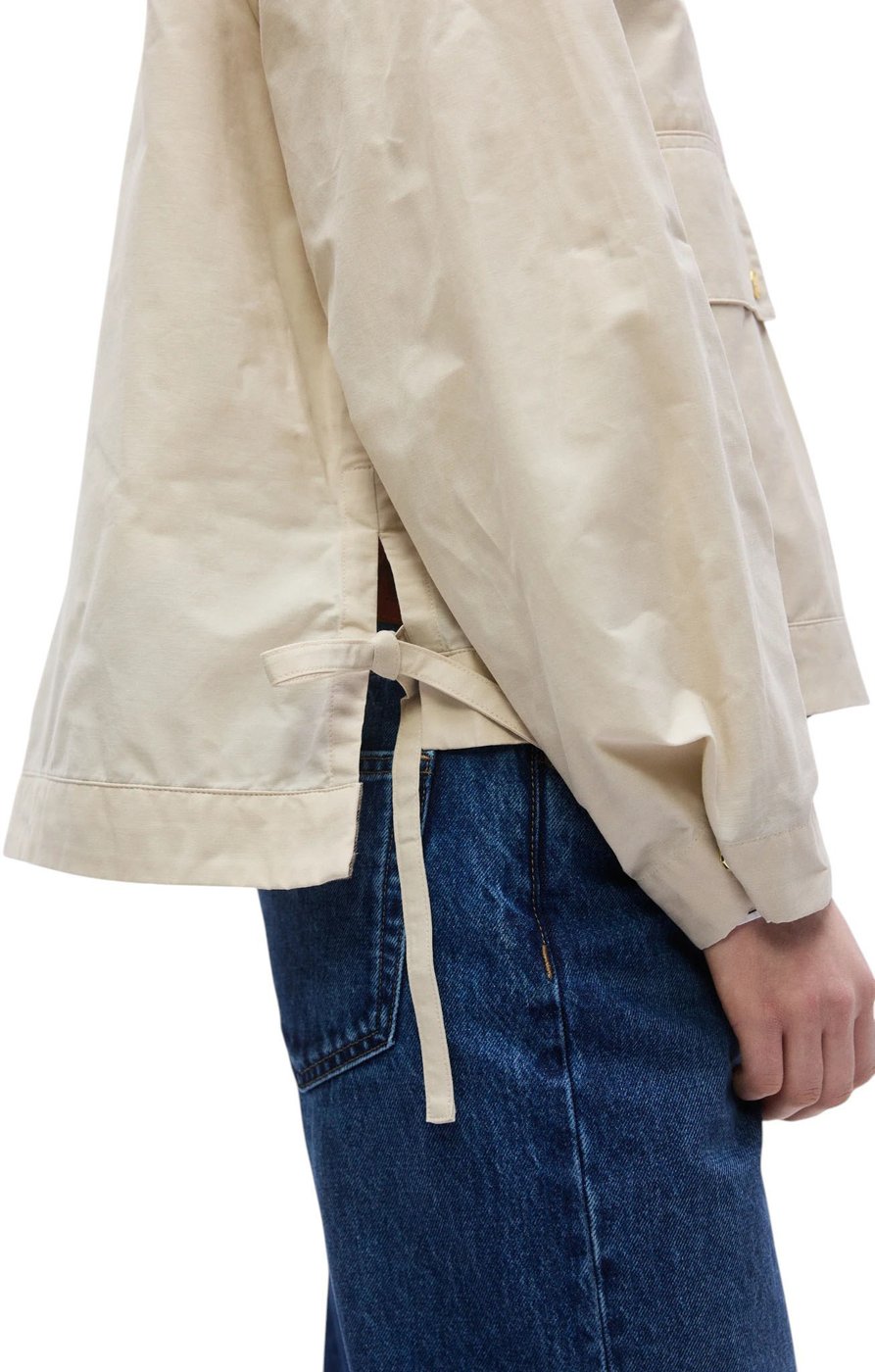 Veste courte sable col velours fentes liens Medland Barbour Femme LSP0304 CR31