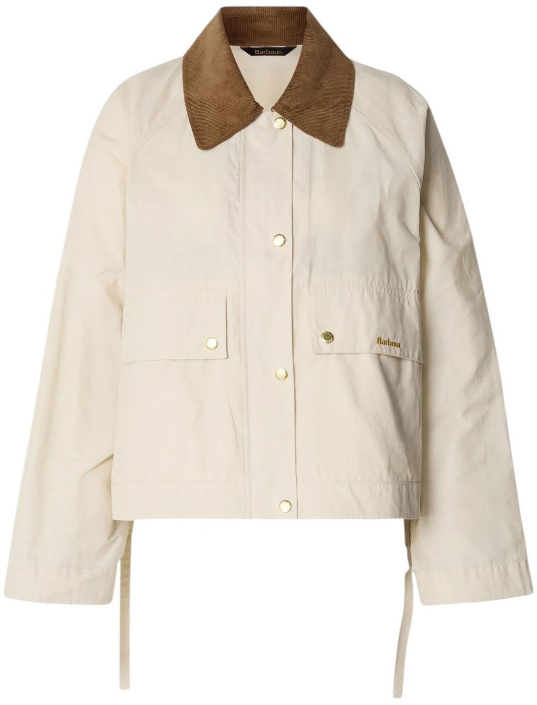 Veste courte sable col velours fentes liens Medland Barbour Femme LSP0304 CR31