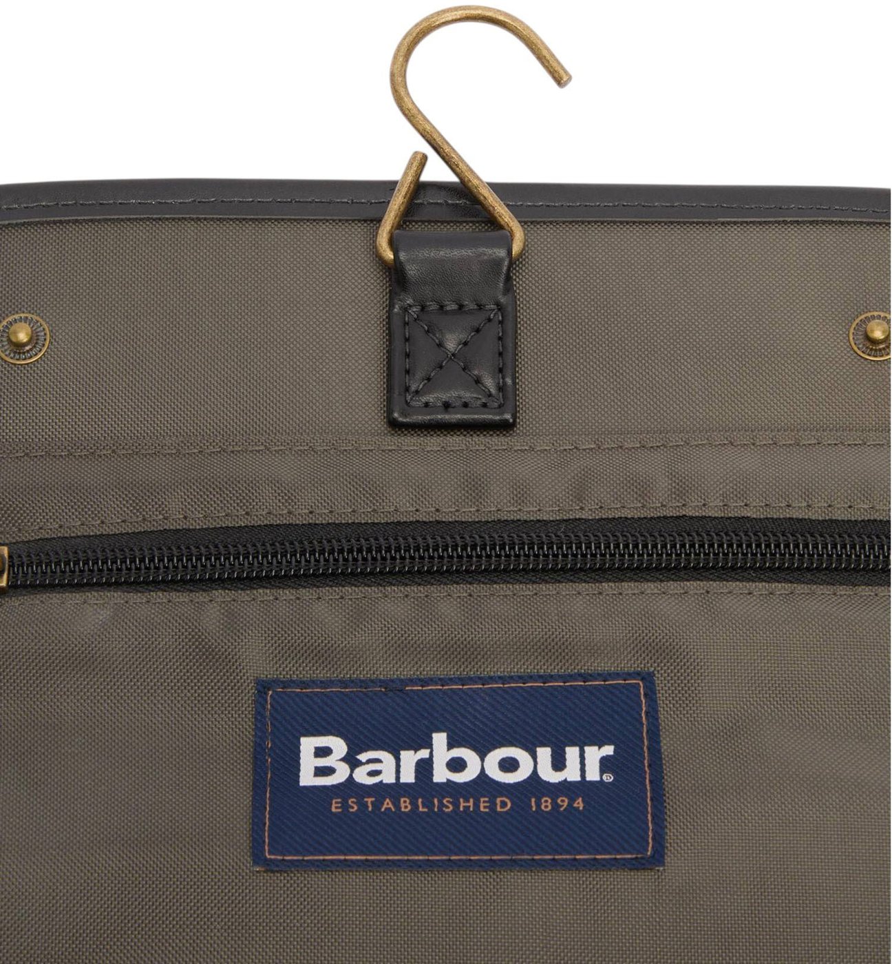 Trousse toilette tartan vert jaune Hanging Barbour Femme Homme MAC 0425 OL91