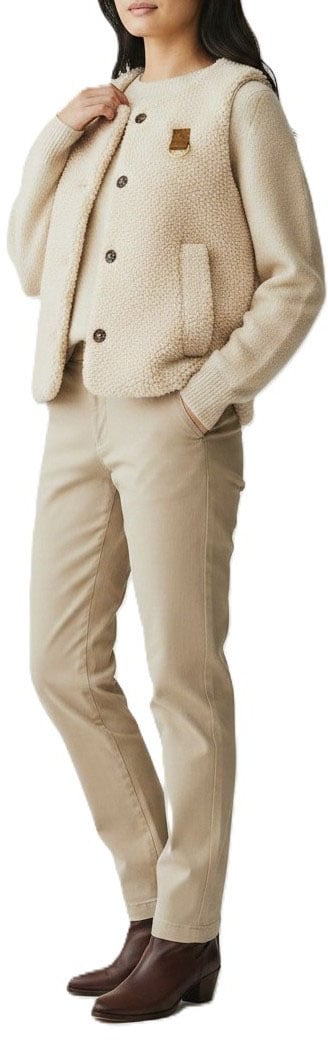 Veste Bowes mouton éco sans manches écru Barbour Femme LGI 0228