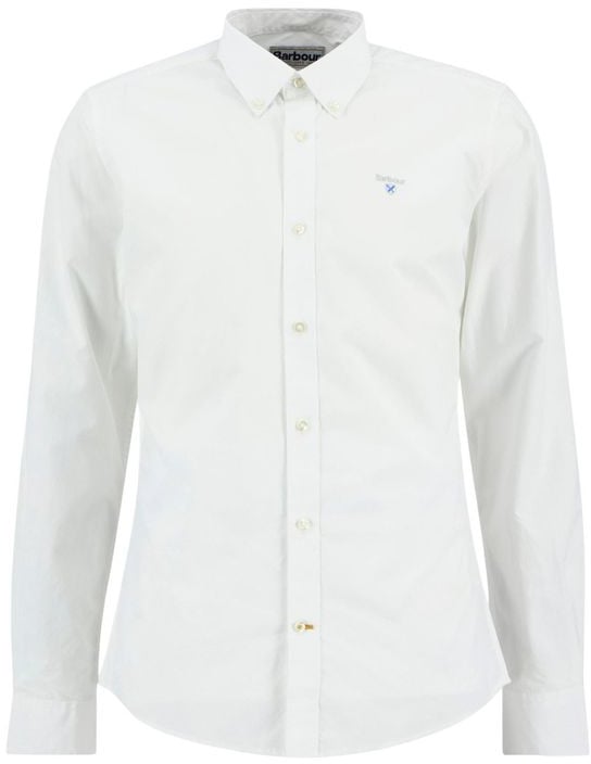 Barbour White Cotton Dress Shirt
