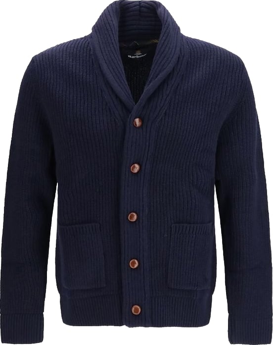 Barbour Blue Wool Oves Aries Cardigan
