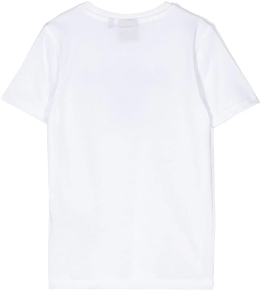 boys essential shield tee white
