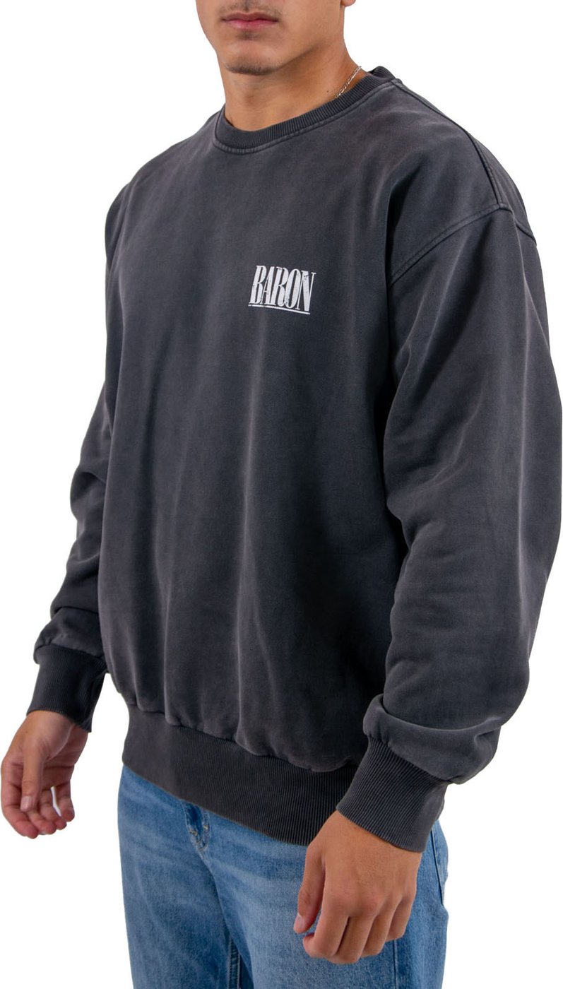 Baron Filou Oversized Backprint Pullover (Baron Is Black In Town)