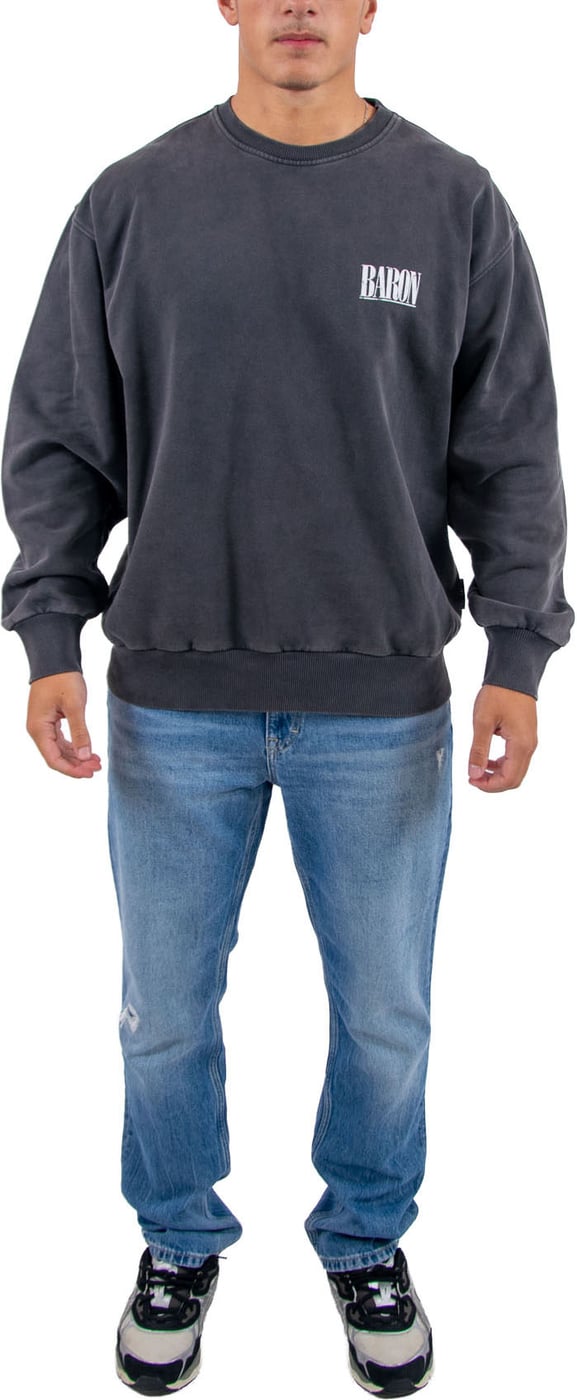 Baron Filou Oversized Backprint Pullover (Baron Is Black In Town)