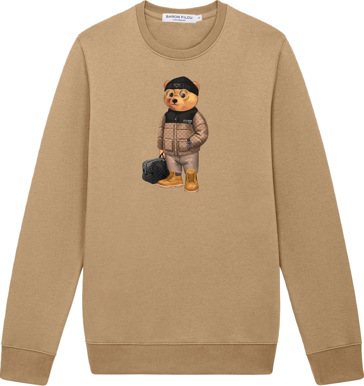 Baron Filou Sweater Baron Filou Pullover Filou LXXI Light Hazel