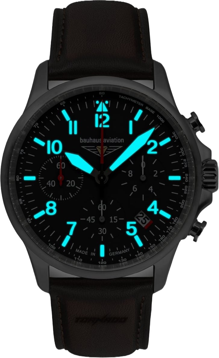2774-2 Aviation Tornado chronograaf horloge 42 mm