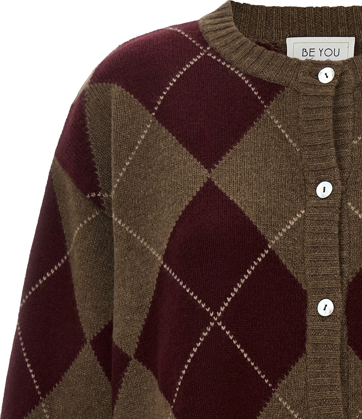 BE YOU Multicolor Cashmere Cardigan