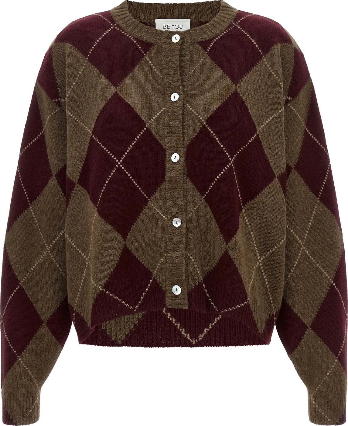 BE YOU Multicolor Cashmere Cardigan