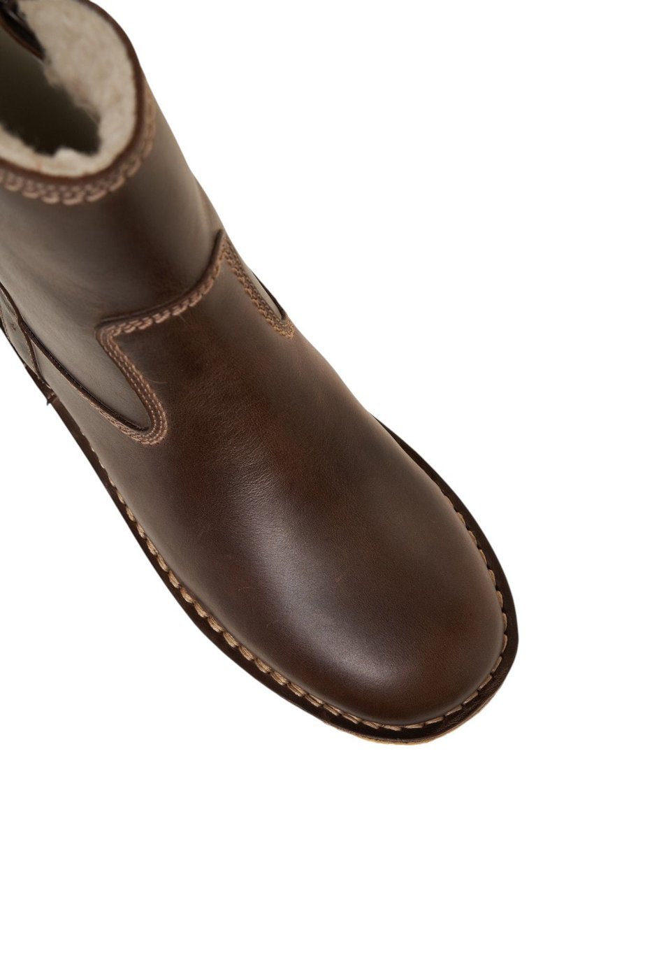 Leather boots