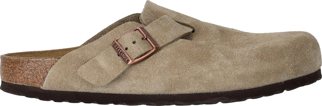 CLOG UNISEX BOSTON SUEDE TAUPE BIRKENSTOCK