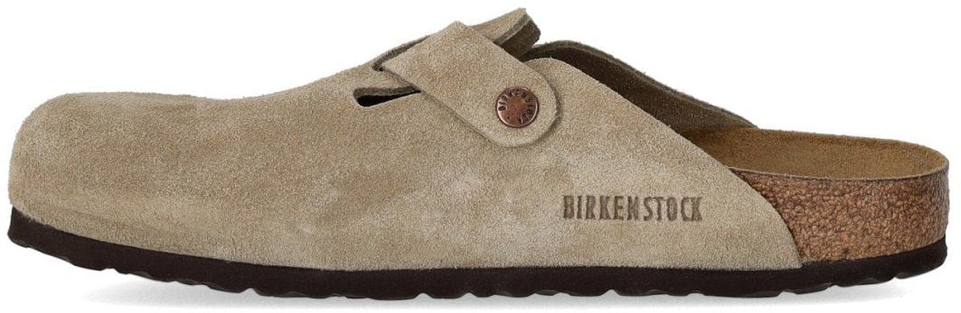 CLOG UNISEX BOSTON SUEDE TAUPE BIRKENSTOCK