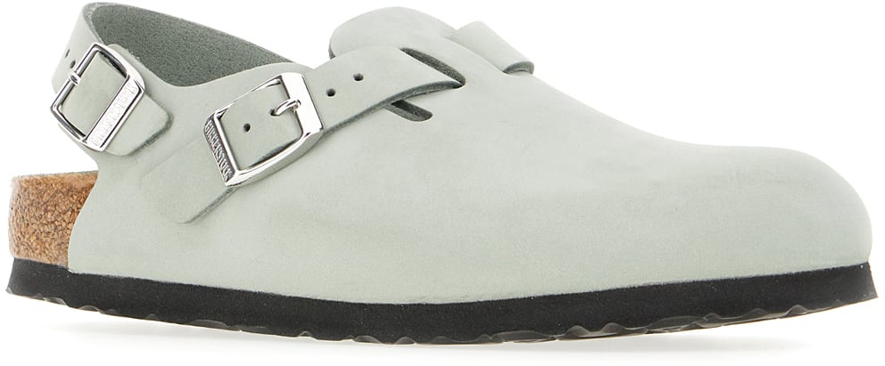 Birkenstock Sage green microfiber Tokio II slippers