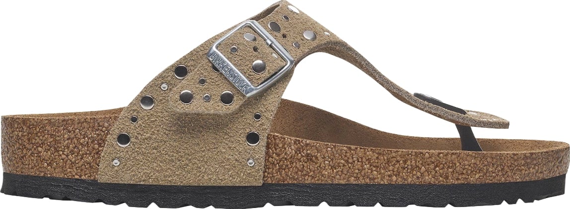 BIRKENSTOCK Gizeh Rivet suede taupe