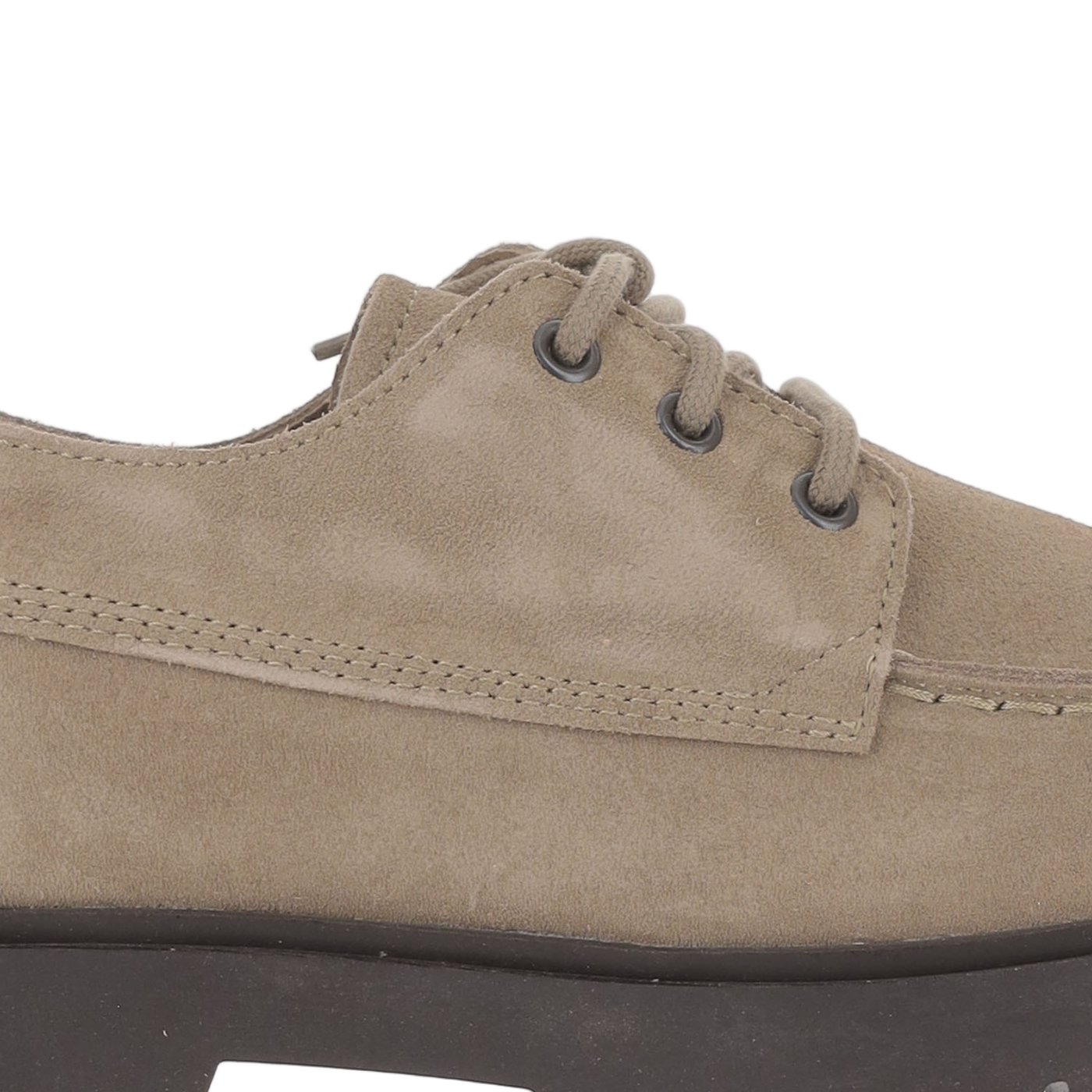 Low Suede Shoes With Round Toe And Anatomical Footbed