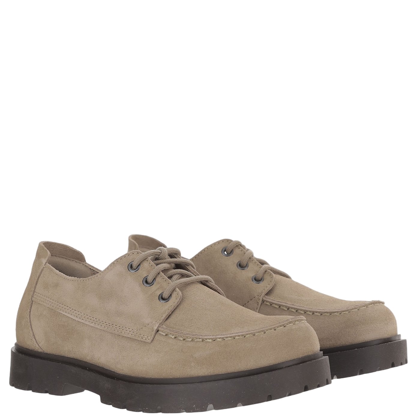 Low Suede Shoes With Round Toe And Anatomical Footbed