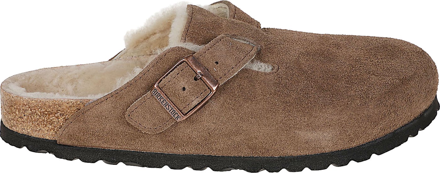 Boston Shearling Sandals Nude
