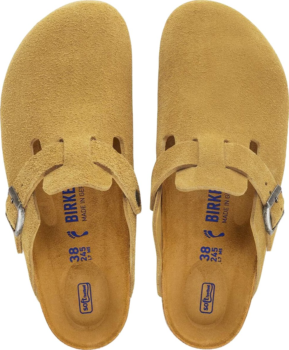 Ciabatta Boston Suede Softbed Tonal Cork Brown