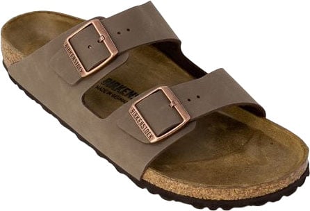 Birkenstock Brown Synthetic Flat Sandals