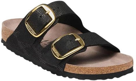 Birkenstock Black Synthetic Flat Sandals
