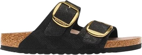 Birkenstock Black Synthetic Flat Sandals