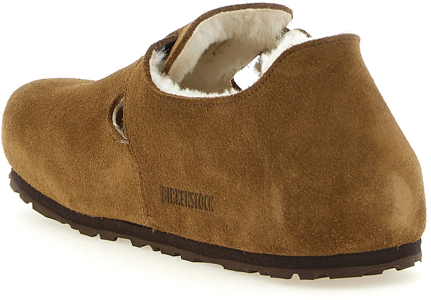 Birkenstock Brown Suede Leather Clogs