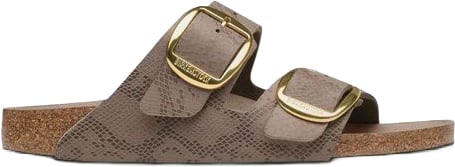 Birkenstock Gray Synthetic Flat Sandals