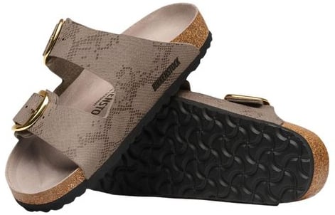 Birkenstock Gray Synthetic Flat Sandals