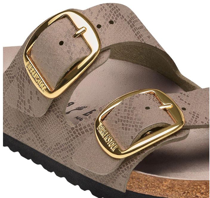 Birkenstock Gray Synthetic Flat Sandals