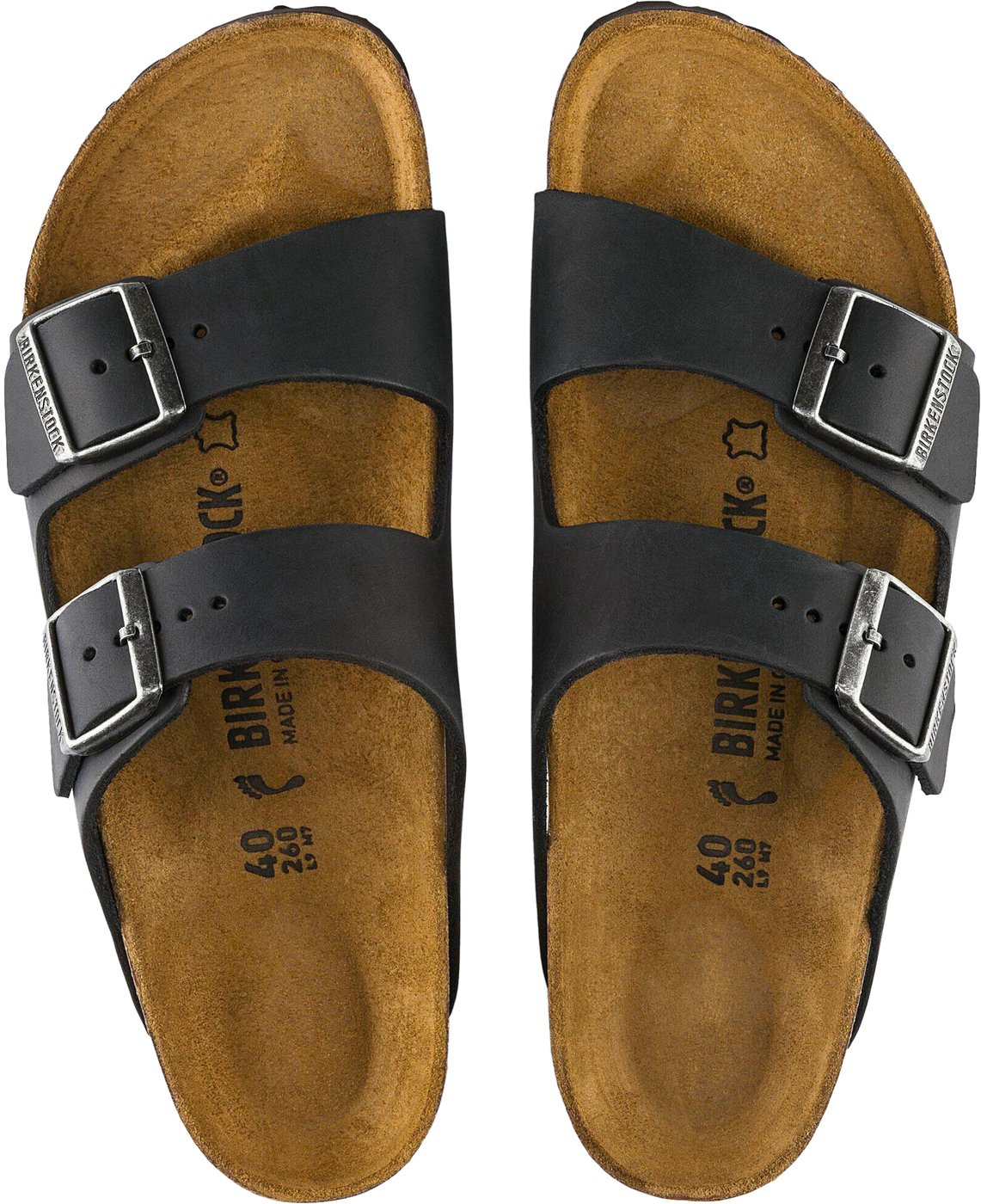 Ciabatta Arizona Oiled Leather Nera