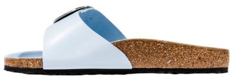 Birkenstock Blue Artificial Leather Flat Sandals