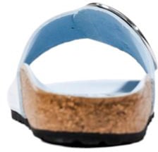 Birkenstock Blue Artificial Leather Flat Sandals