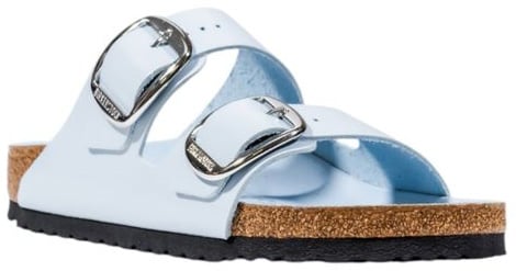Birkenstock Blue Artificial Leather Slippers