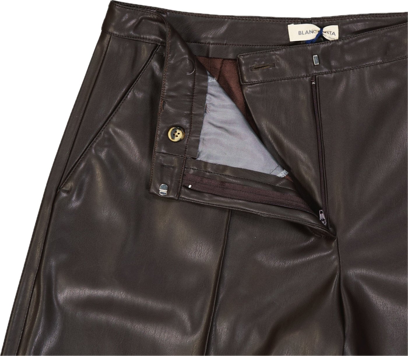 Blanca Vita Faux Leather Shorts
