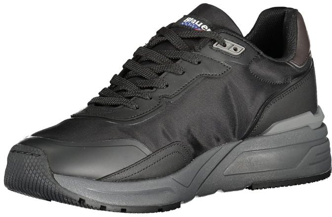 Blauer Black Polyurethane Men Sneaker