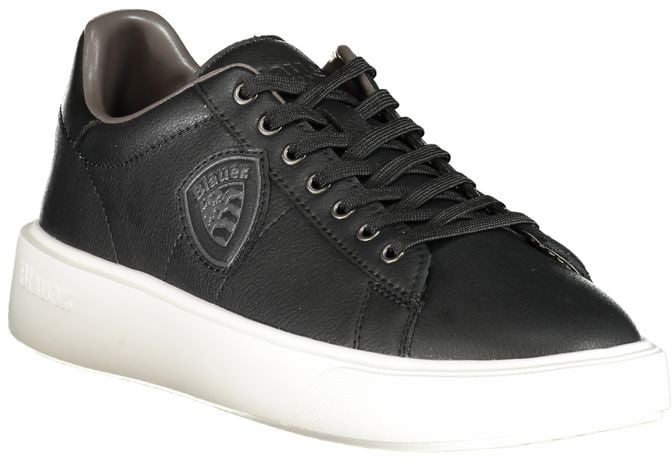 Blauer Black Polyurethane Men's Sneaker