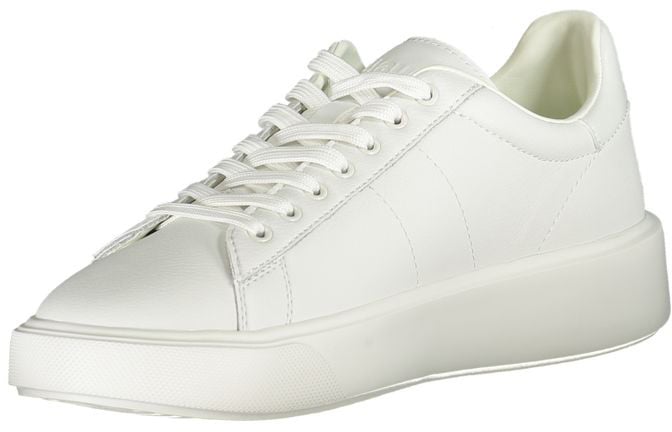 Blauer White Polyurethane Men Sneaker